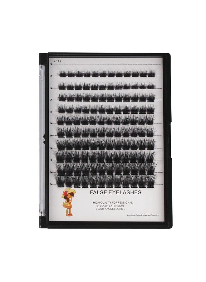 Bodermincer 120Pcs D Curl 810121416Mm Mixed Wide Cluster Professional Makeup Individual Cluster Eye Lashes Grafting Fake False Eyelashes Home Eyelash Extension (810121416Mm Mixed) - Image 1