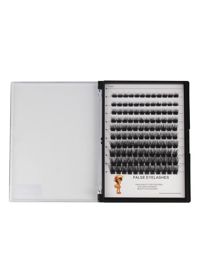 Bodermincer 120Pcs D Curl 810121416Mm Mixed Wide Cluster Professional Makeup Individual Cluster Eye Lashes Grafting Fake False Eyelashes Home Eyelash Extension (810121416Mm Mixed) - Image 5