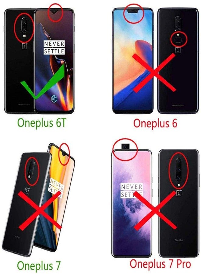 iCoverCase for OnePlus 6T Wallet Case, Premium PU Magnetic Leather Card Slots Holder Carry Kickstand Feature Flip Cover Case for OnePlus 6T (Navy Blue) - Image 2