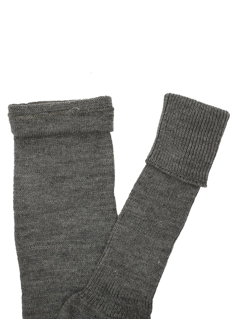 HIVER Adult Woolen Leg Warmers Women's Winter Over Knee High Footless Socks Knit Warm Long Leg Warmers (Ash) - Image 3