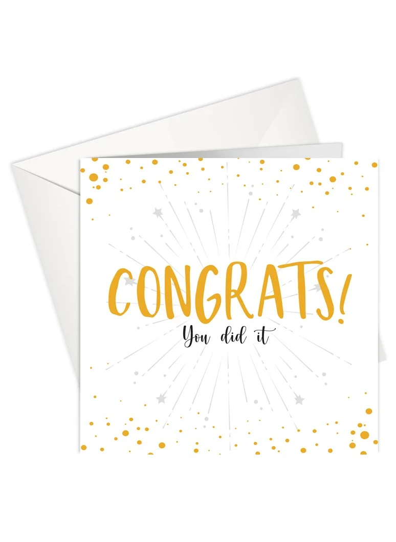 Share the Love Congrats You did it Greeting Card - Foil Card