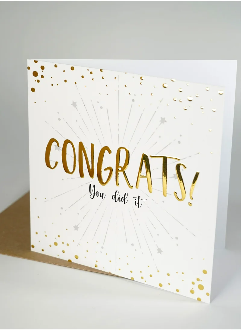 Share the Love Congrats You did it Greeting Card - Foil Card