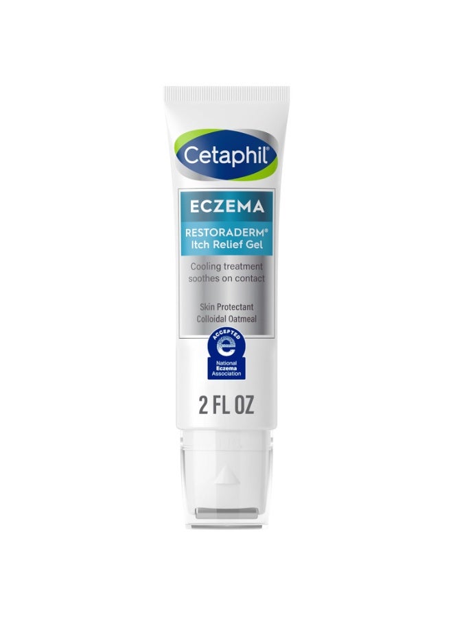 CETAPHIL ECZEMA RESTORADERM Itch Relief Gel, For Eczema Prone Skin, 2 fl oz, Instantly Soothes, 12 Hour Itch Relief, 0.5% Skin Protectant Colloidal Oatmeal, Steroid Free - Image 1