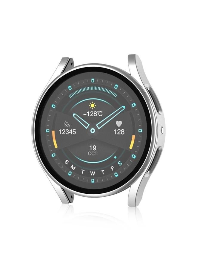 erorex For Samsung Galaxy Watch 5 Pro 45Mm Frosted Pc + Tempered Film Integrated Watch Protective Case (Silver) - Image 3