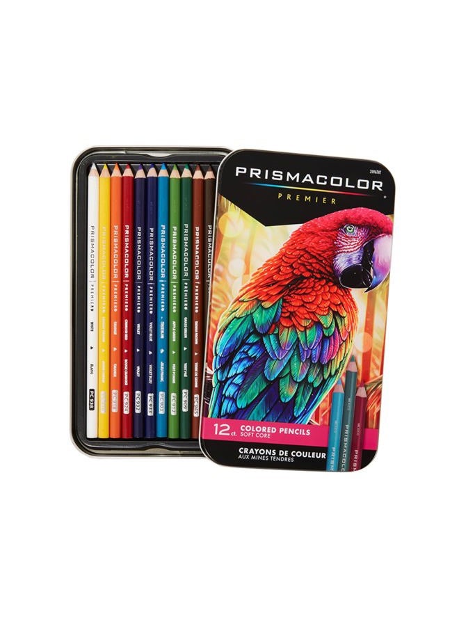 Prismacolor أقلام تلوين بريزماكولور بريميير، ناعمة، 12 قطعة - Image 1