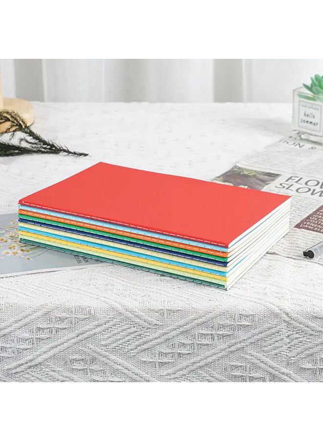 Green Leather A5 Notebook Soft Cover Thickened Pages Business Office Diary Student Journal - Image 4