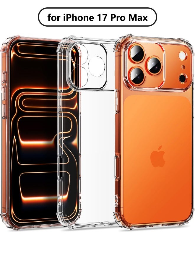 iPhone 17 Pro Max Case, Ultra Slim Thin Flexible Clear TPU, Scratch-Resistant Gel Rubber Soft Skin Silicone Case Cover for iPhone 17 Pro Max 6.9 inch, Clear - Image 1