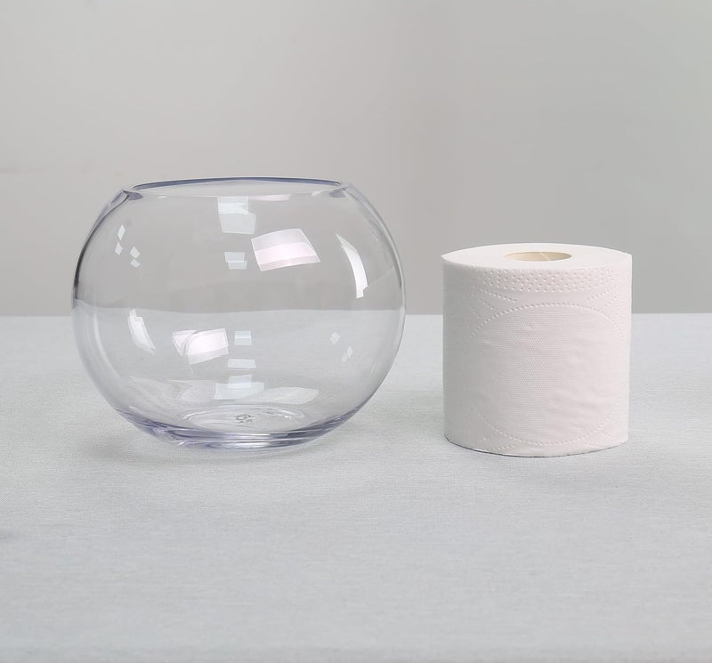 CYS EXCEL Glass Bubble Bowl (H-6" W-8", Approx. 3/4 Gal.) | Multiple Size Choices Fish Bowl Vase | Glass Round Bowl Terrarium | Globe Flower Vase Centerpiece - Image 5