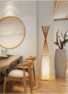 Modern Bamboo Floor Lamp Nordic LED Standing Lamp Decor Lighting for Home Office Bedroom Retail Warm White Lights E27 with Bulb H90xL30xW30 cm - pzsku/ZD52CA7A2D16DF374E558Z/45/_/1676057327/63a3a7fb-8247-49d6-955a-49d314466b20