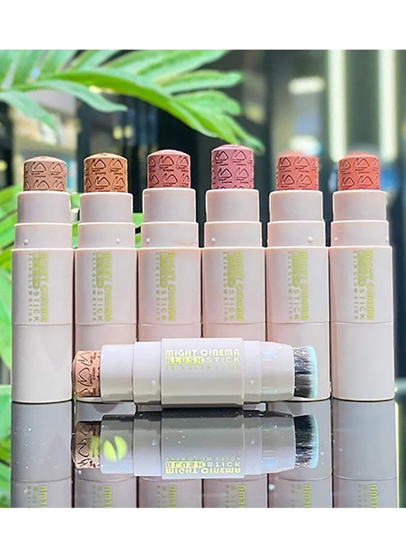 Blushstick with a brush for easy blending from Mate Cinema, color 102