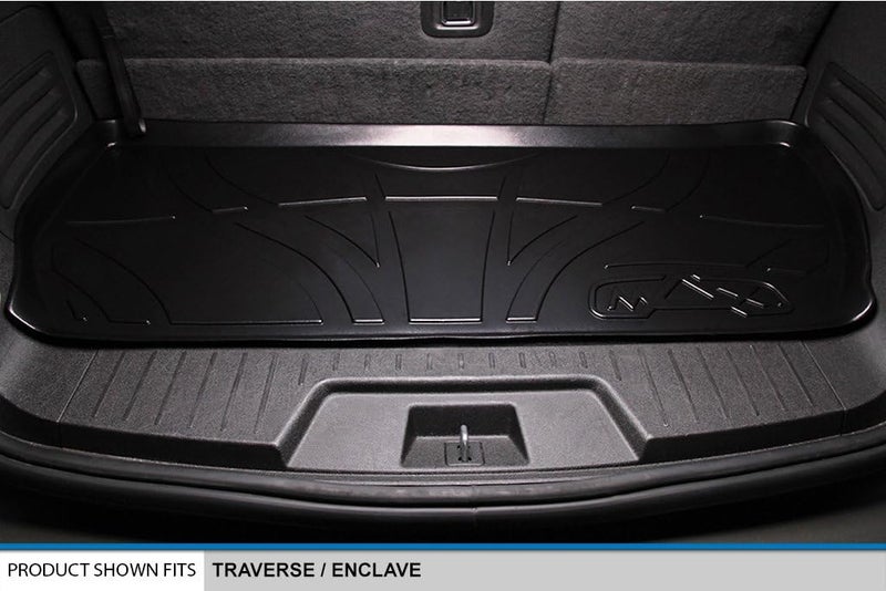 MAX LINER A0043/B0044-P/D0044 Floor Mats 3 Rows and Cargo Liner Set for Traverse/Enclave - Black - Image 5