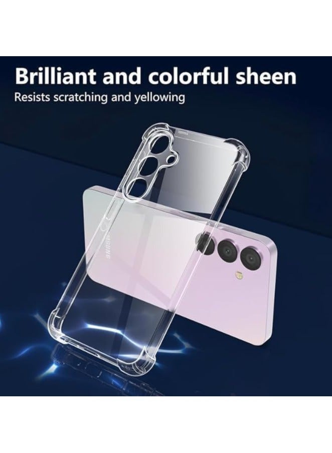Clear Soft Silicone Shockproof Anti-Scratch Protective Bumper Case for Samsung Galaxy A55 Air Cushion Transparent Back Cover - Image 2