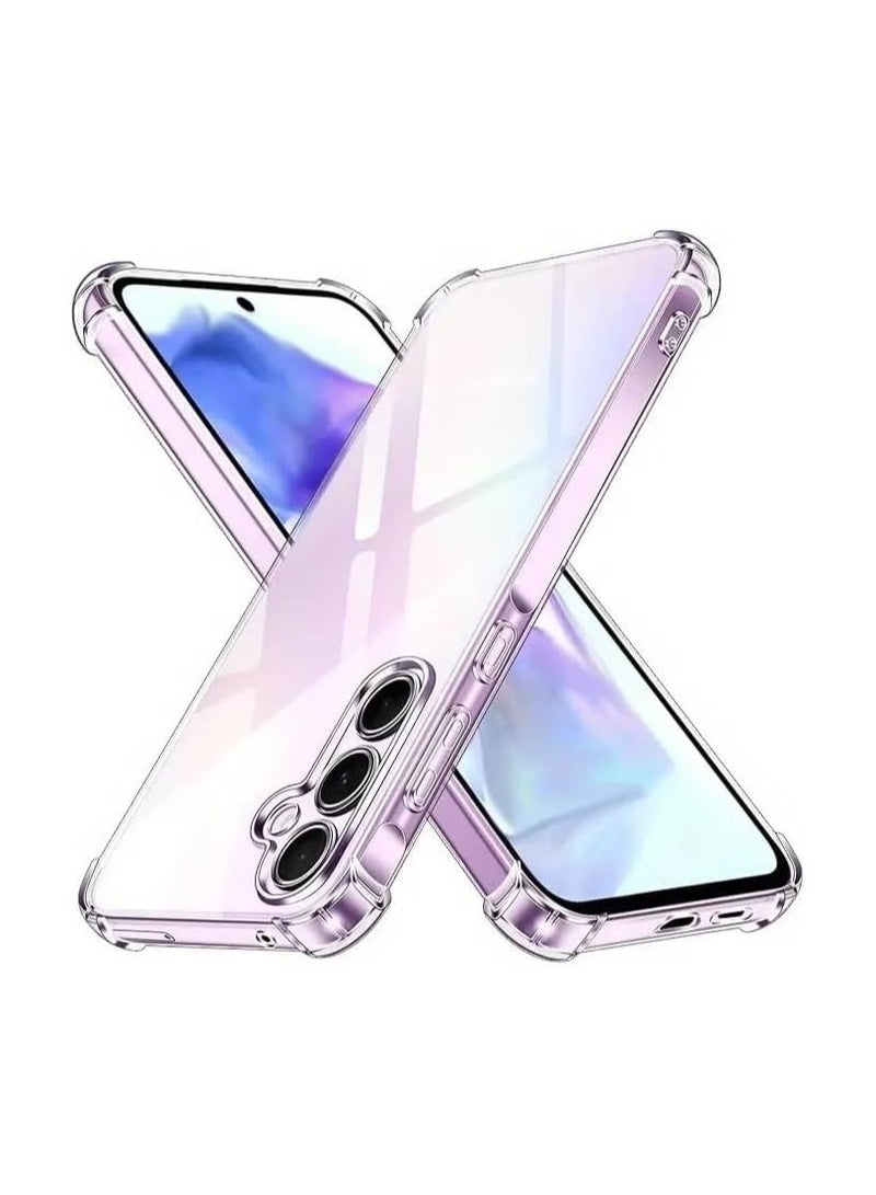 Clear Soft Silicone Shockproof Anti-Scratch Protective Bumper Case for Samsung Galaxy A55 Air Cushion Transparent Back Cover - Image 5