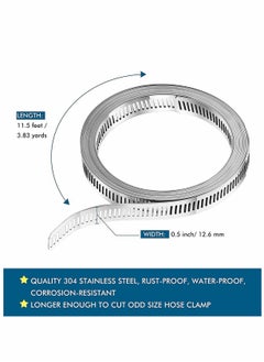 KASTWAVE Clamps Hose Stainless Steel Worm Clamp  - Image 2