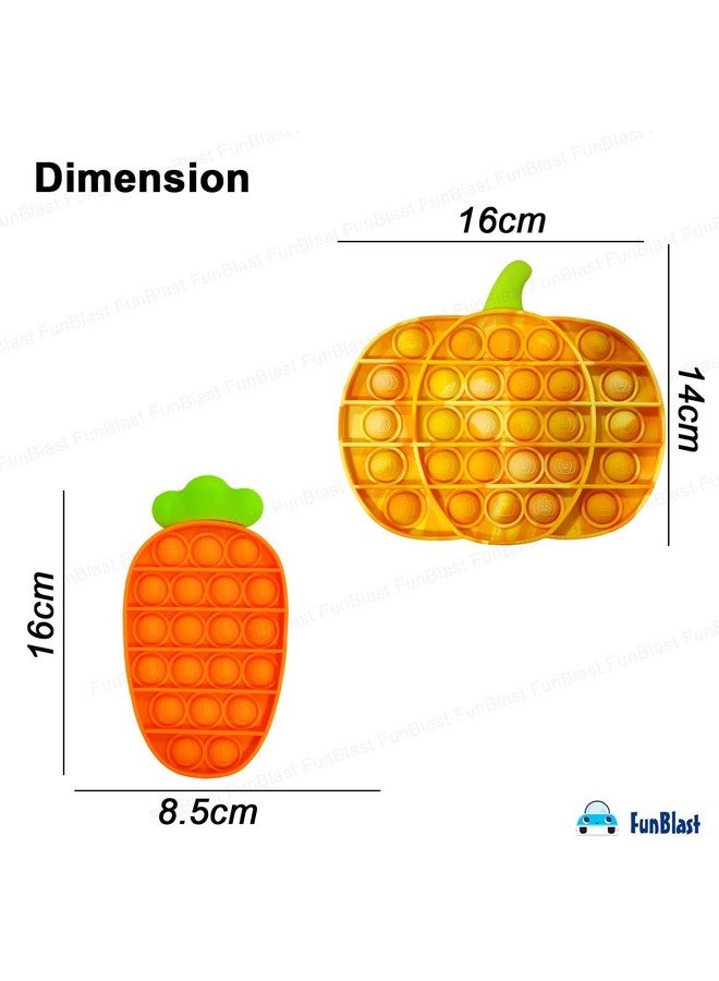 FunBlast Pop It - Popit Game, Poppet for Kids, Pop It Toy, Pop It Toys for Kids, Pop It Fidget Toy, Pop It Big, Pop It for Girls, Pop It for Boys, Stress Relief Toys (Pack of 2 Pcs) - Image 3