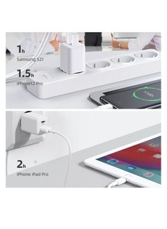 Protect 20W Power Adapter with Dual Port including USB A and Type C Ports Fast Charging Compatible with Laptops and Mobile Phones  - Image 3