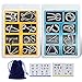 Padike Metal Wire Puzzle 16Piece Set with Pouch IQ Test Brain Teaser Disentanglement Chinese Ring Fidget Toy for Kids Adults Portable Party Favor - Image 2