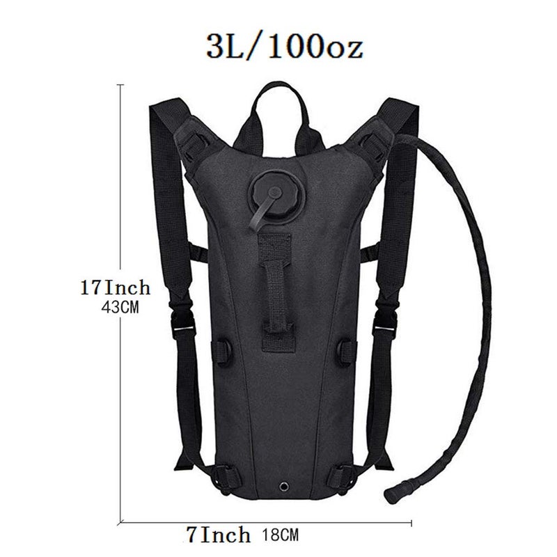 ATBP Tactical Hydration Pack 3L Water Bladder Backpack Lightweight Water Storage Reservoir Bag Daypack for Running Hiking Cycling Biking - Image 2