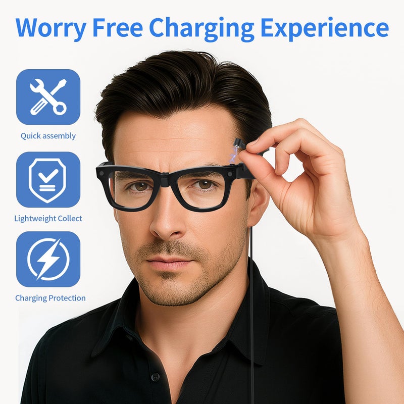 RCstyle HiBloks Magnetic Charging Cable for Ray-Ban Meta Wayfarer/Skyler/Headliner Gen 2 & Oakley Meta HSTN, USB-C Cable for RayBan Meta Gen 2 Accessories, Portable for Phone/Car/Laptop/Power Bank Charging - Image 4