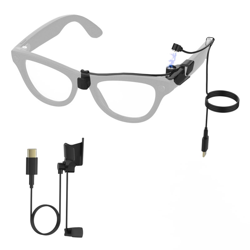 RCstyle HiBloks Magnetic Charging Cable for Ray-Ban Meta Wayfarer/Skyler/Headliner Gen 2 & Oakley Meta HSTN, USB-C Cable for RayBan Meta Gen 2 Accessories, Portable for Phone/Car/Laptop/Power Bank Charging - Image 1