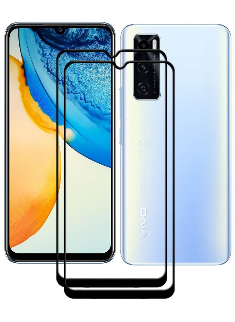 ACLIX 2 Pieces Antistatic ESD Dustproof Premium Quality High Definition Tempered Glass Screen Protector Designed For vivo Y70 - Image 1