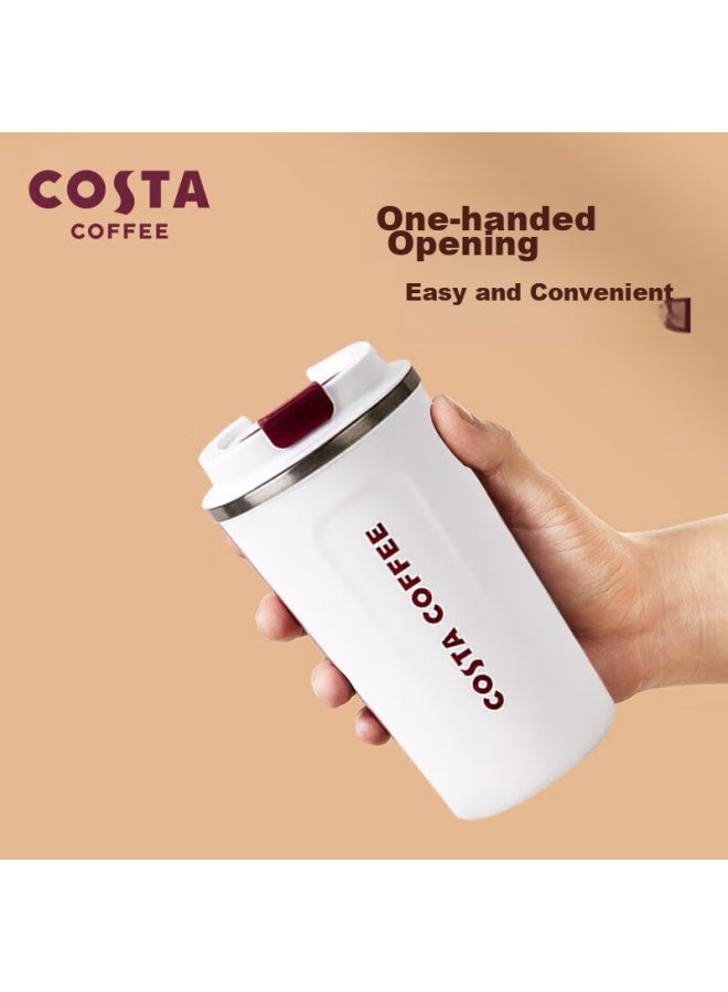 Costa Black Stainless Steel Coffee Mug With Lid, Portable Travel Cup For Men And Women, Car-friendly Insulated Water Bottle, Gift - Image 3
