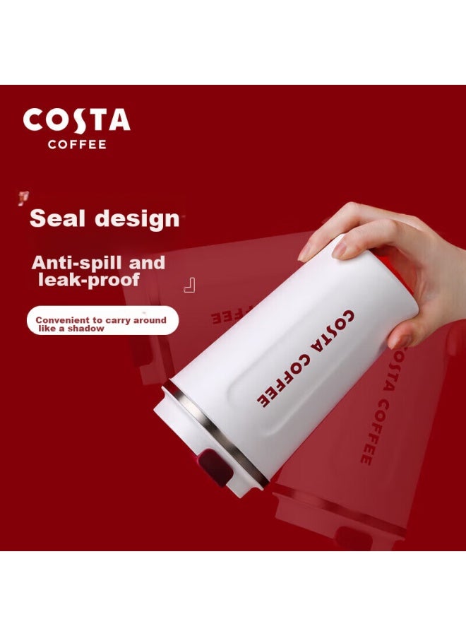 Costa Black Stainless Steel Coffee Mug With Lid, Portable Travel Cup For Men And Women, Car-friendly Insulated Water Bottle, Gift - Image 2