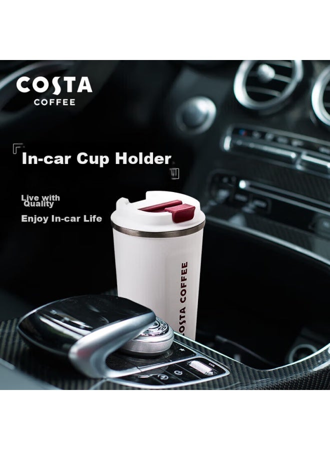 Costa Black Stainless Steel Coffee Mug With Lid, Portable Travel Cup For Men And Women, Car-friendly Insulated Water Bottle, Gift - Image 5