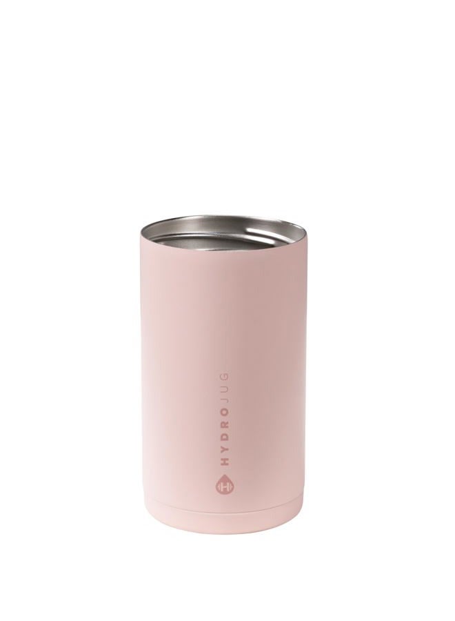 HydroJug Standard Can Cooler - 2-in-1 Insulated Can Cooler Cup - Stainless Steel Can Holder with Non-Slip Rubber Base - Screw-Top Lid - Dishwasher Safe - 16oz, Dusty Rose - Image 2