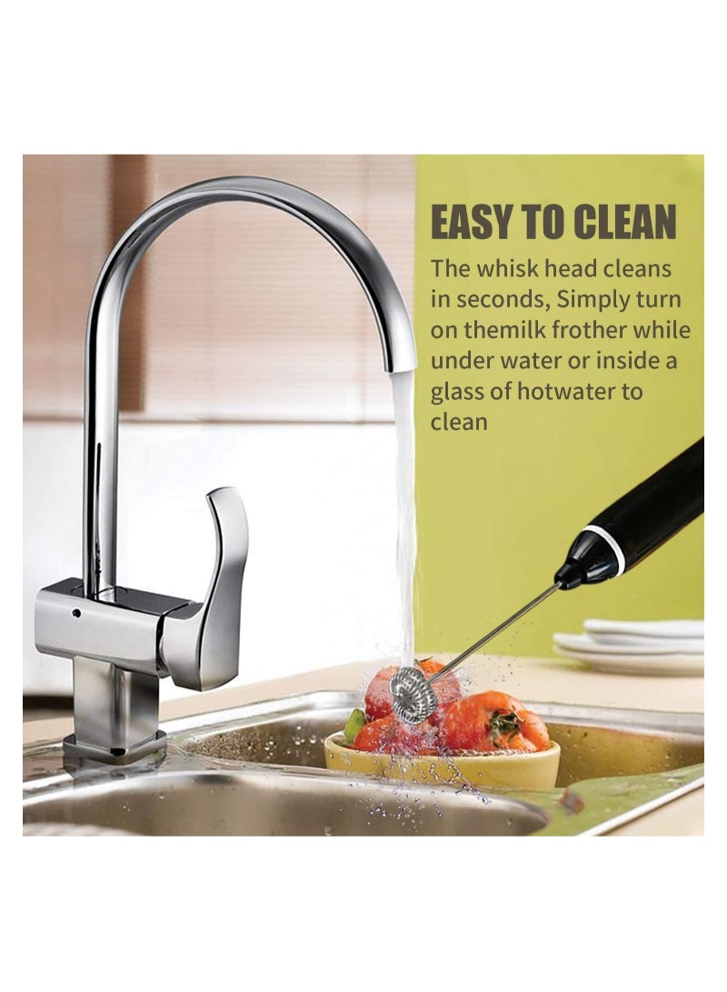 ELTRAZONE Rechargeable Milk Frother 3 Speeds Handheld Foam Maker With Stainless Whisk For Coffee, Latte, Cappuccino, Chocolate, Milk Tea, Coconut Milk, Durable Frother Drink Mixer, Lc-Mrkmixer - Image 4