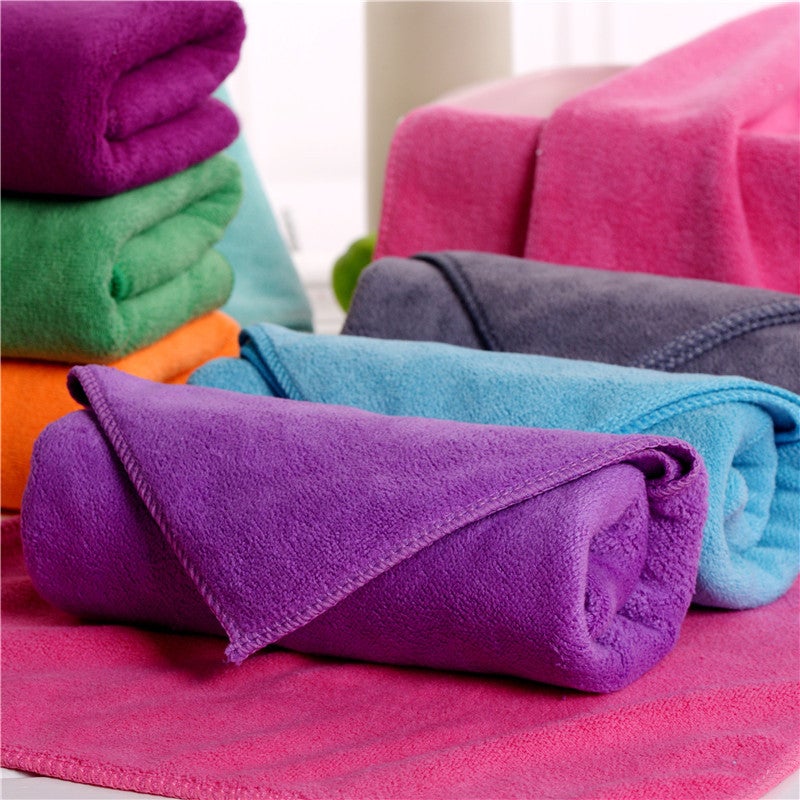 Quick-drying towel wholesale barber shop hair salon beauty salon Baotou towel thickened absorbent dry hair towel car lint-free - Image 4