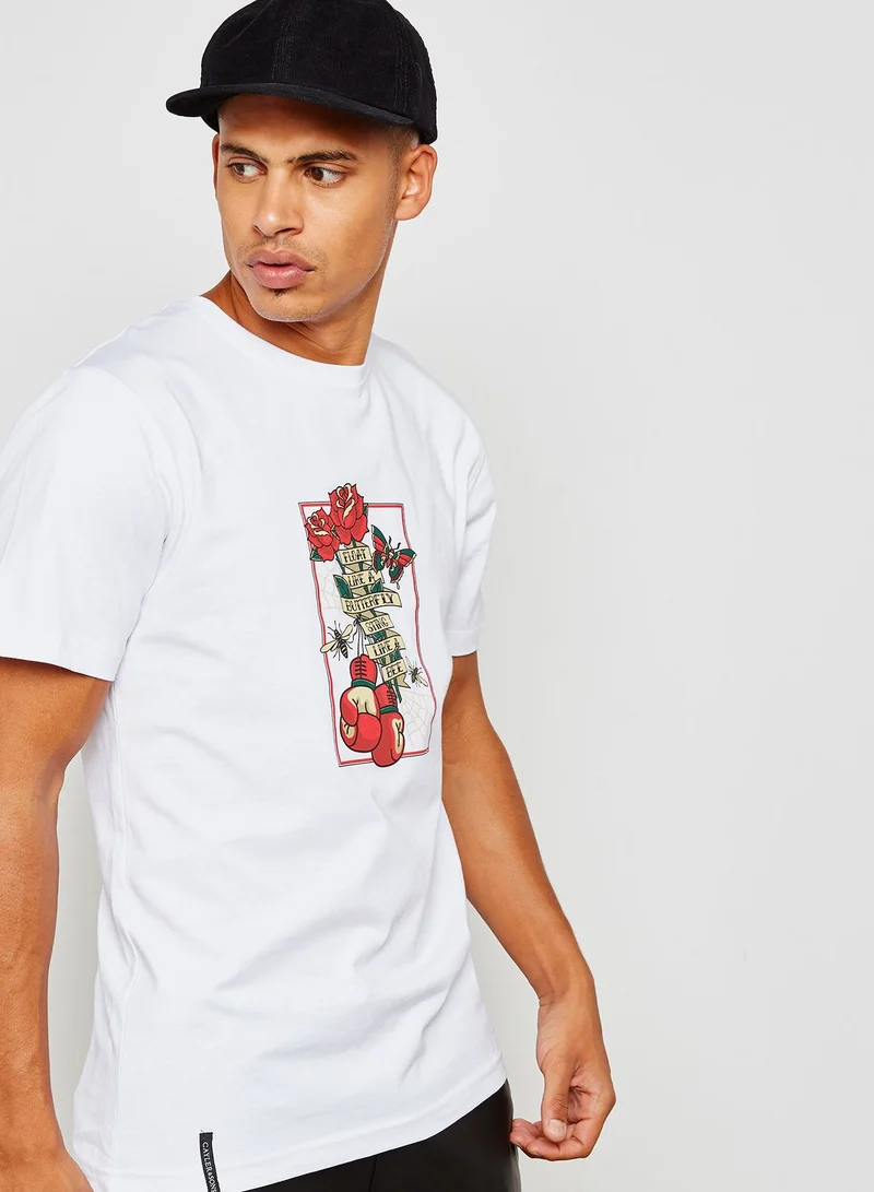 Cayler & Sons Uppercut Rose Print T-Shirt