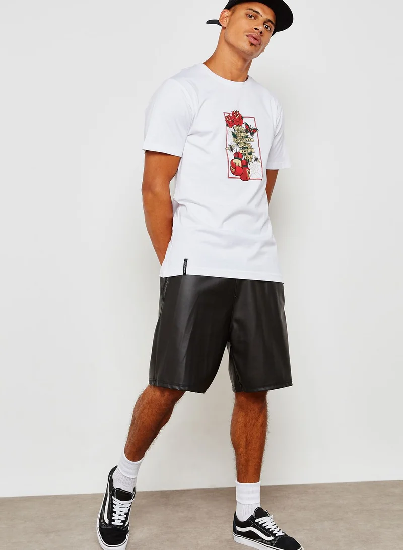 Cayler & Sons Uppercut Rose Print T-Shirt