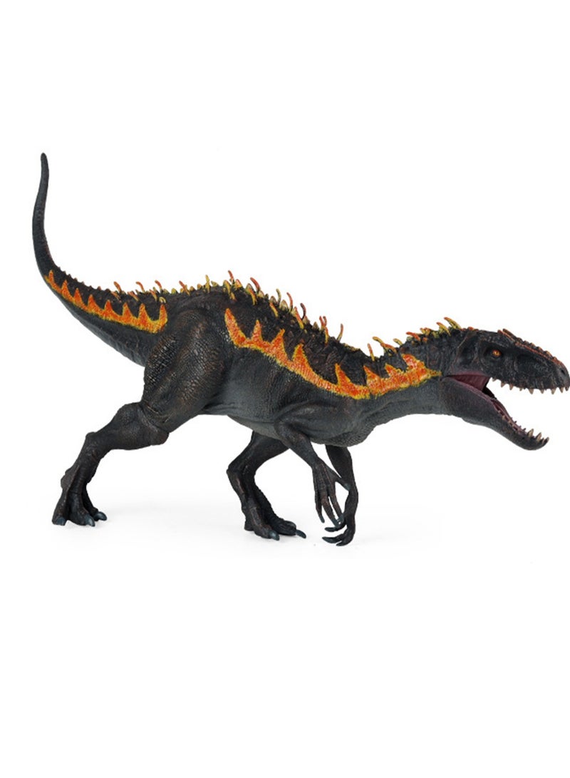 Jurassic Dinosaur Model Series Simulated Dinosaur Static Toy Model(Tyrannosaurus Rex (Flame Version) With Movable Mouth) - Image 1