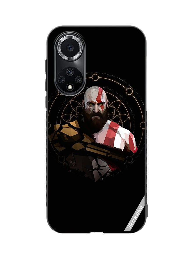 VR CREATIVE VR Creative Protective Case Cover For Honor 50 Pro God Of War, Kratos Design Multicolour - Image 1