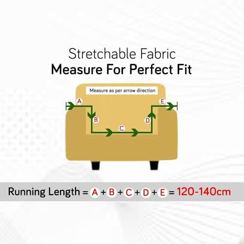 HOKIPO Stretchable Elastic Cover for Sofa 4 Seater (AR-4280-E11) - Image 5