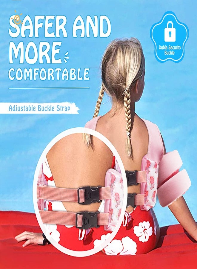 COVACURE Toddler Swim Vest - Swim Float for Girls and Boys 22-66lbs, Toddler Floaties for Child Learn Swiming Training, Infant Safety Swim Aid Jacket for 2-8 Years Old (Pink) - Image 3