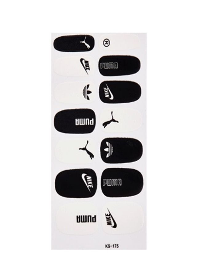 Generic 14-Pieces Fashion False Nails Sticker 