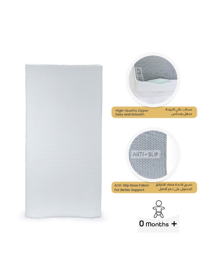 Rest Baby Cot Mattress 60X120Cm With Extra Thickness 10Cm/23X47+3Inch Crib Mattress Memory Foam Removable Washable Cover Breathable Anti Allergenic Toddler Bed Mattress With Anti-Slip Feature  - Image 2