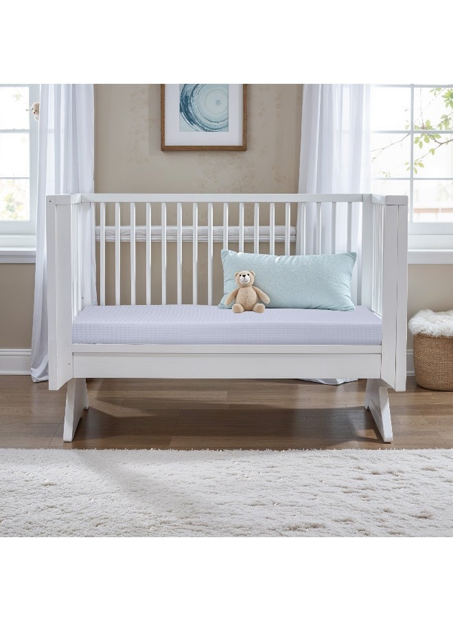Rest Baby Cot Mattress 60X120Cm With Extra Thickness 10Cm/23X47+3Inch Crib Mattress Memory Foam Removable Washable Cover Breathable Anti Allergenic Toddler Bed Mattress With Anti-Slip Feature  - Image 1