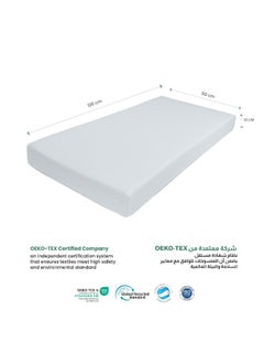 Rest Baby Cot Mattress 60X120Cm With Extra Thickness 10Cm/23X47+3Inch Crib Mattress Memory Foam Removable Washable Cover Breathable Anti Allergenic Toddler Bed Mattress With Anti-Slip Feature  - Image 3