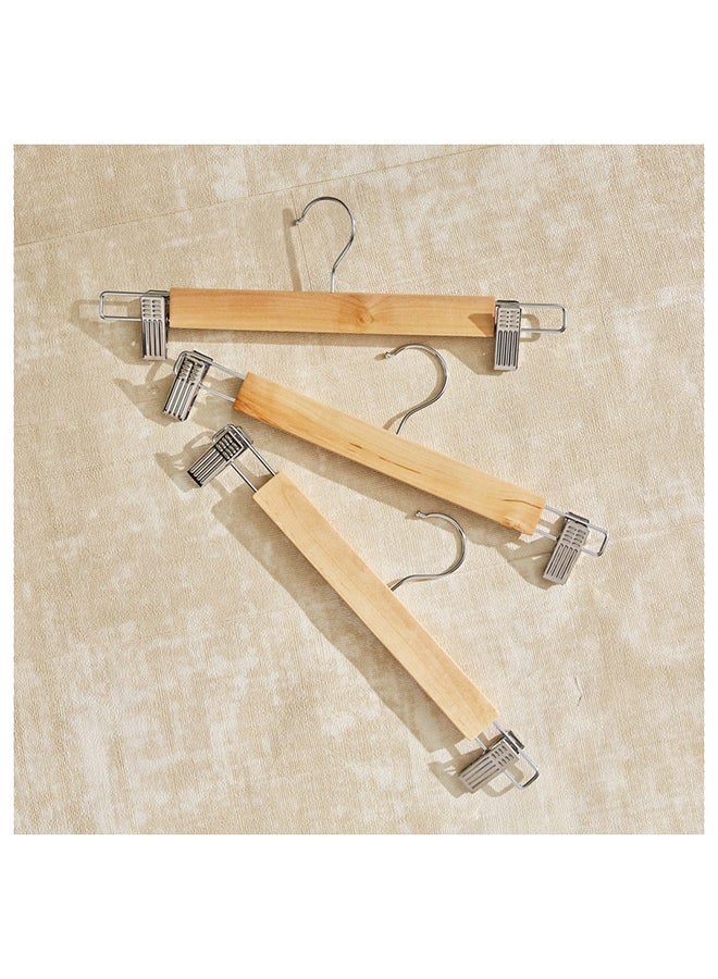 Home Box Forest 3-Piece Wooden Trouser Hanger Set 33 x 2.8 x 12 cm  - Image 2