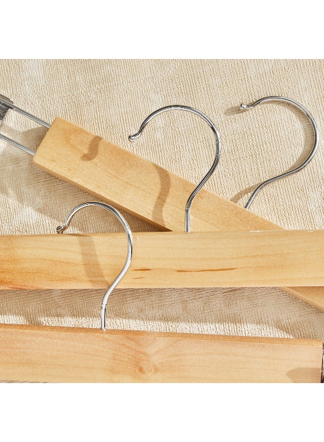 Home Box Forest 3-Piece Wooden Trouser Hanger Set 33 x 2.8 x 12 cm - Image 4