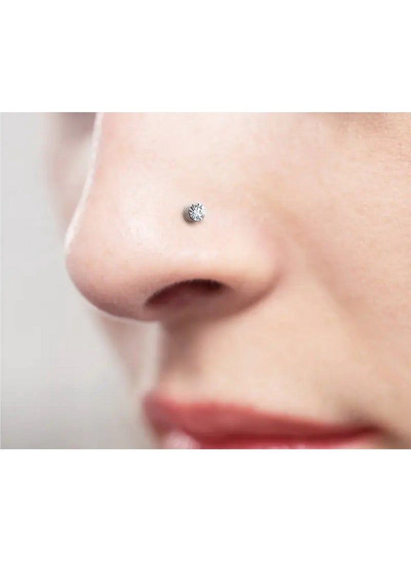 6pcs Magnetic Earrings Clip On Earrings Studs, Non Pierced Nose rings , Fake Nose rings - Image 5