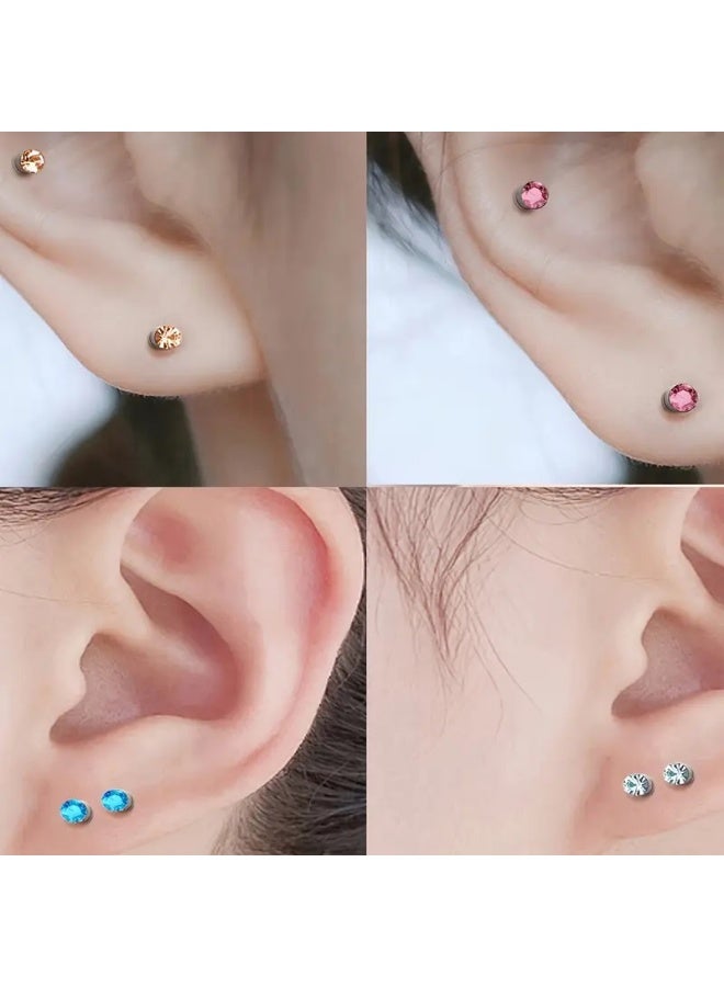 6pcs Magnetic Earrings Clip On Earrings Studs, Non Pierced Nose rings , Fake Nose rings - Image 4