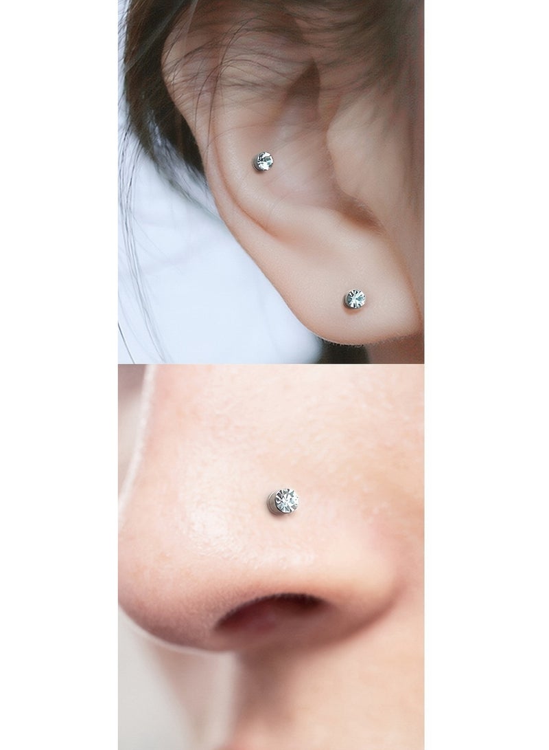 6pcs Magnetic Earrings Clip On Earrings Studs, Non Pierced Nose rings , Fake Nose rings - Image 2