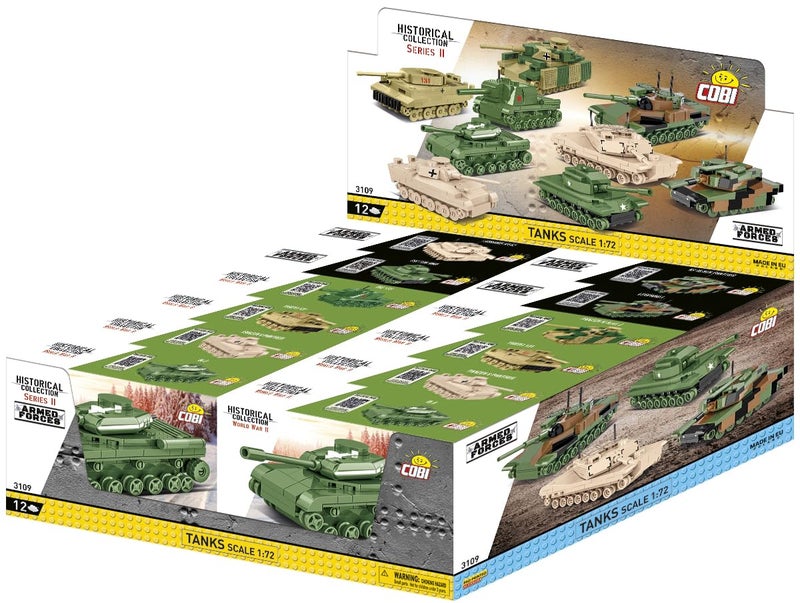 COBI Armed Forces CDU 12 Tanks Scale 172 Series II Building Set 1669 Pieces - Image 3