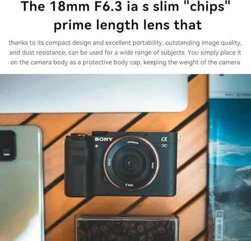 7artisans 18MM F6.3 Mark II UFO Camera Prime Lens Compatible with Sony E Mount,APS-C,Ultra-Thin Compact Mirrorless Cameras for FX/A/NEX Series for FS5,FS7,FS7M2,FS5M2K,A3000,A5000,NEX-3,NEX-3N - Image 3