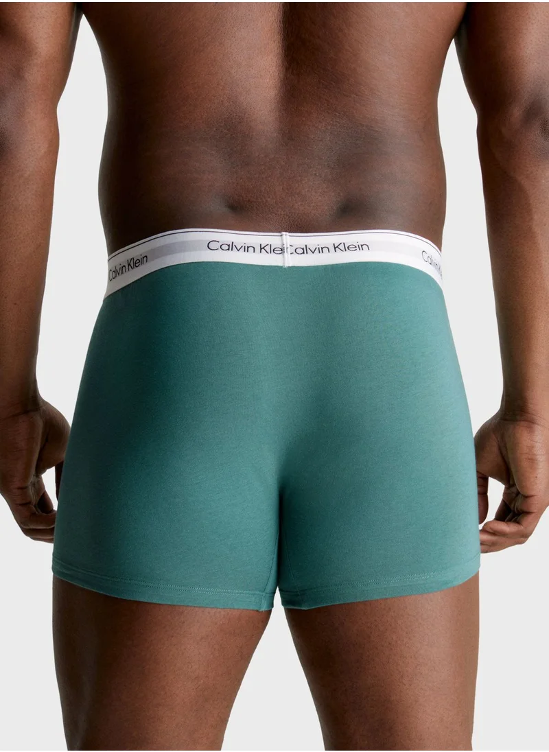 CALVIN KLEIN 3 Pack Logo Band Trunks