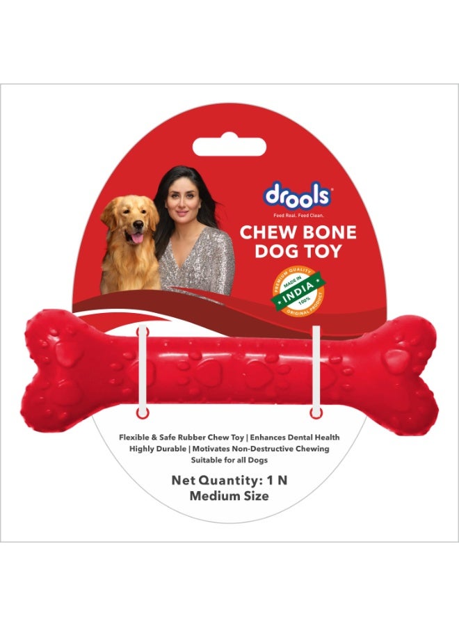 Drools Non-Toxic Rubber Dog Chew Bone Toy (Medium - 12.7 cm) | Red | Durable Chewing | Promotes Dental Health | Long-Lasting | Aids Weight Management - Image 3